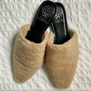 Vince Camuto Vamerra Shearling Mules - 7.5